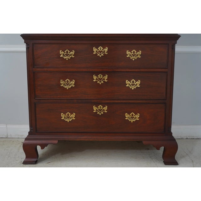 Kindel National Trust 2 Piece Mahogany Chest on Chest For Sale In Philadelphia - Image 6 of 12