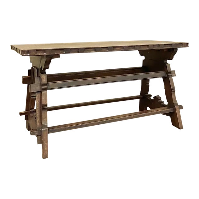 Antique Rustic Spanish Coffee Table For Sale