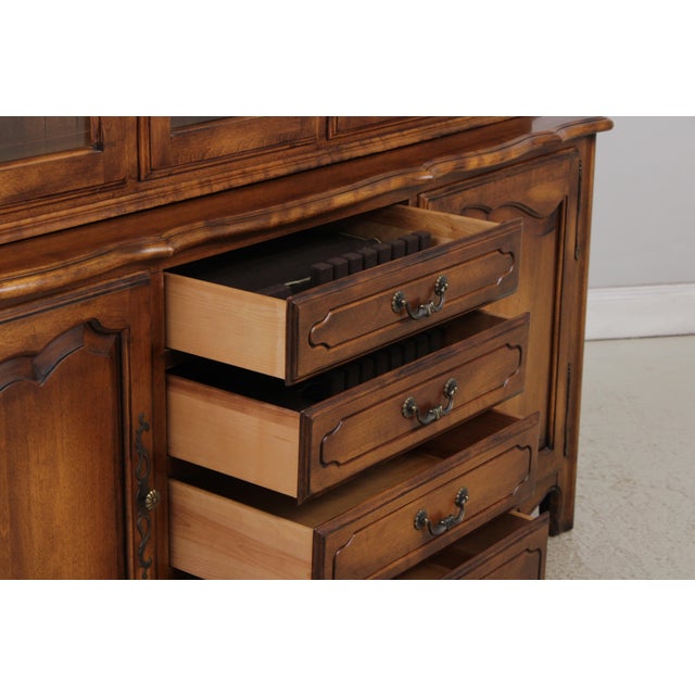 Ethan Allen Country French China Cabinet For Sale - Image 9 of 18
