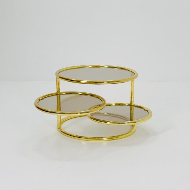 Mid-Century Coffee Table with 3 Swivel Levels by Milo Baughman, Italy, 1970s For Sale - Image 3 of 11