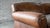 Restoration Hardware Art Deco 'Mustache' Leather Sofa For Sale - Image 10 of 17
