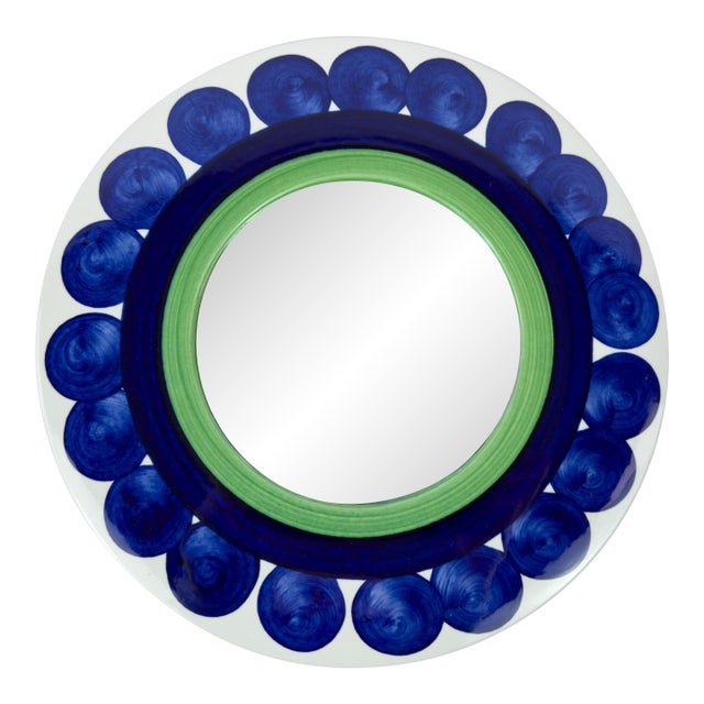 1970s Swedish Piggelin Porcelain Wall Mirror by Marianne Westman for Rörstrand For Sale