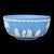 English Mid 20th Century Wedgwood Large Blue Jasperware Bowl With Neoclassical Sacrifice Relief For Sale - Image 3 of 7