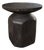 Sculptural Suar Wood Side Table, Espresso Finish Modern Organic For Sale