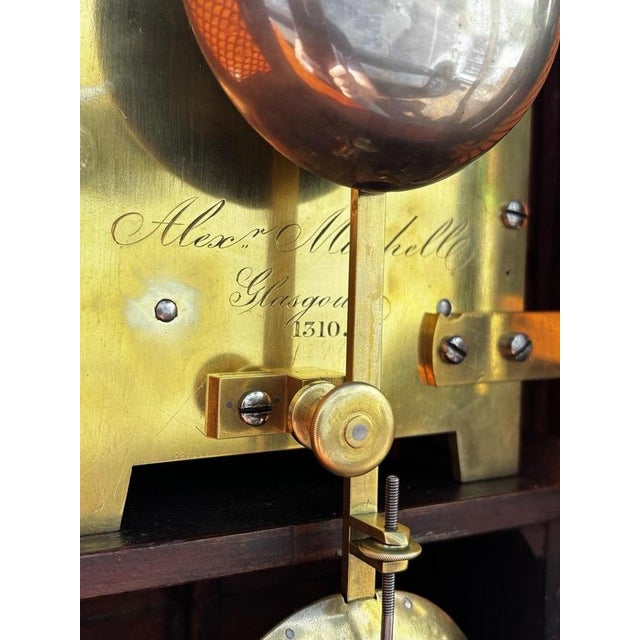 Regency Mahogany Fusee Bracket Clock by Alex Mitchell of Glasgow, 1820 For Sale - Image 16 of 18