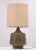 Mid-Century Modern Impressive David Cressey Architectural Pottery Lamp Dark Textured Pro Artisan Pattern Mid Century California For Sale - Image 3 of 12