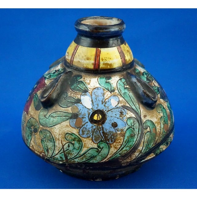 1920s vintage Renaissance Scratched Ceramic Vase by Renzo Cellini for Monteluce, 1920s For Sale - Image 5 of 18