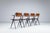 Wim Rietveld Pyramid Dining Chairs by Wim Rietveld for Ahrend De Cirkel, Netherlands, 1960s, Set of 4 For Sale - Image 4 of 13