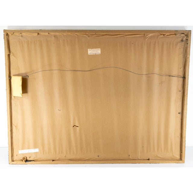 Blue 20th Century French Impressionist Cityscape Painting of Paris, Unsigned For Sale - Image 8 of 11