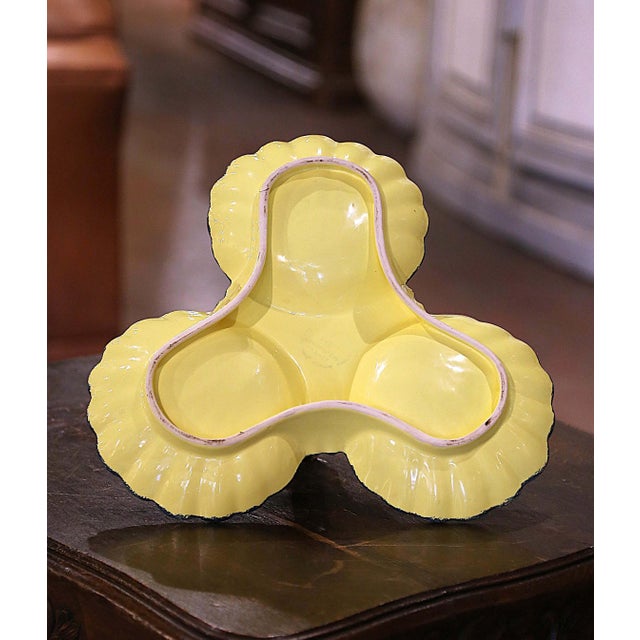 Mid-20th Century French Hand Painted Faience Dish Signed Hb Quimper For Sale - Image 10 of 11