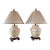 Vintage Wildwood Accents Ceramic Chinoiserie Basket Weave Lamps- A Pair For Sale