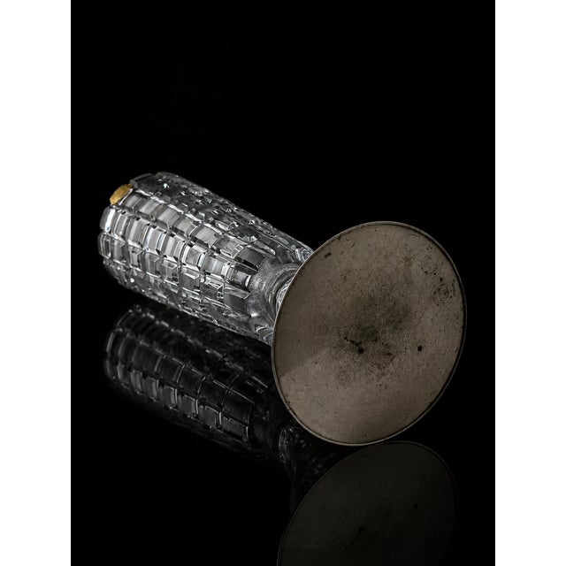 Riihimäki Silver and Crystal Vase, 1967, in Flawless conditions. Designed 1960 to 1969 I have official proof of...