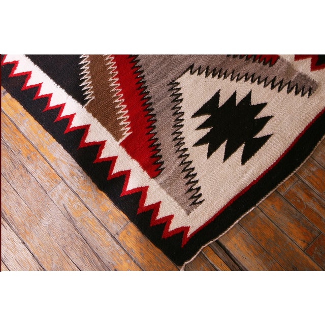 Early 20th Century American Navajo Carpet ( 2'2" X 4'3" - 66 X 130 ) For Sale - Image 10 of 12