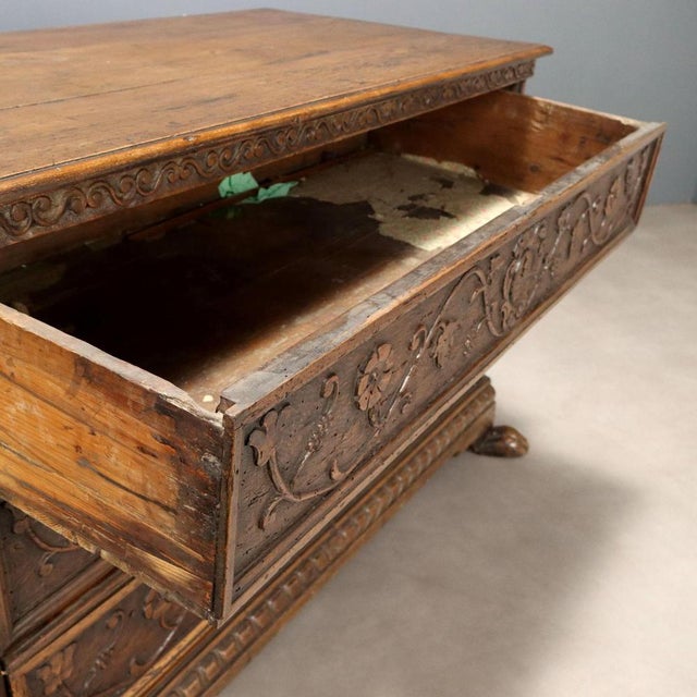 Baroque Walnut Chest of Drawers For Sale - Image 5 of 11