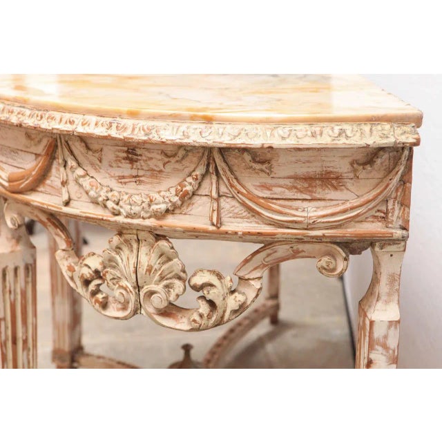 19th C ItalianDemilune Console For Sale In Los Angeles - Image 6 of 13