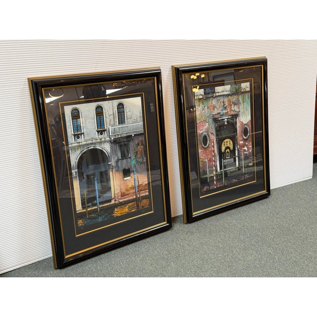 Design Plus Gallery presents a Set of Two Canali di Venezia Series Serigraphs by Thomas Pradzynski. Best known for his...