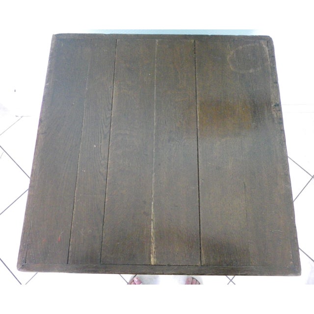 1950s Wooden Bistro Table, 1950s For Sale - Image 5 of 14