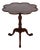 Antique Style Tilt Top Wine Side Table with Piecrust Top For Sale