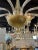 Early 21st Century Modern Gold Murano Glass Chandelier For Sale - Image 5 of 10