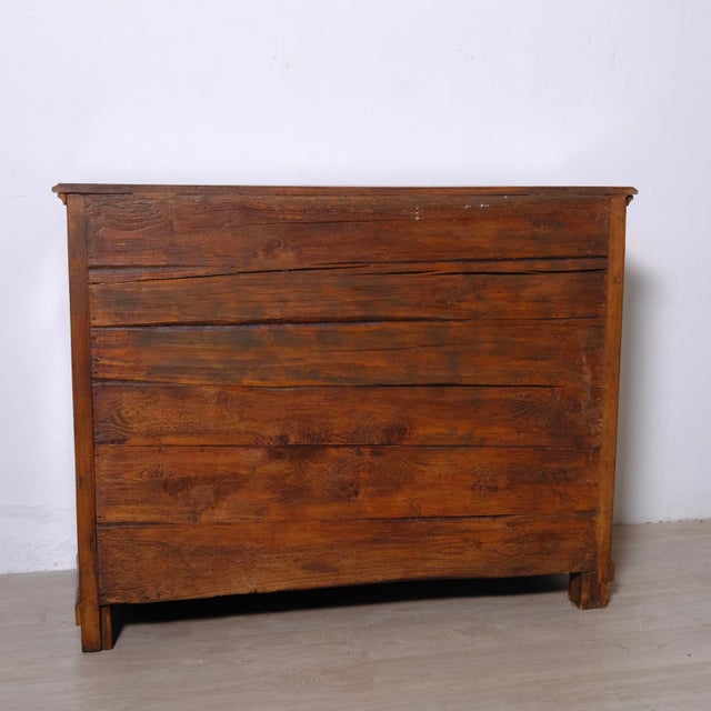 19th Century Rustic Italian Walnut Sideboard with Doors and Drawers For Sale - Image 11 of 18