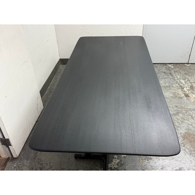 2020s Christophe Delcourt Tye Dining Table, Black Oak For Sale - Image 5 of 12