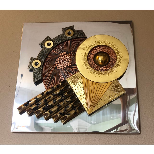 70’s Brutalist Wall Art, Stephen Chun Chairish