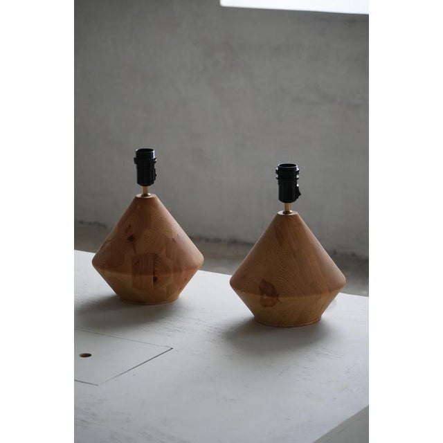 Danish Modern Sculptural Wooden Table Lamp from Kirk, 1980s For Sale - Image 18 of 18