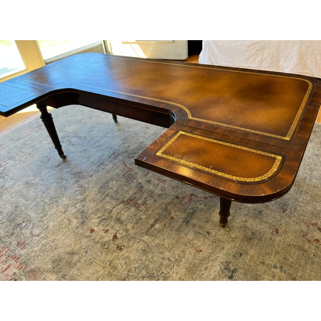 Early 20th Century Leather Top Drop Leaf Coffee Table Chairish