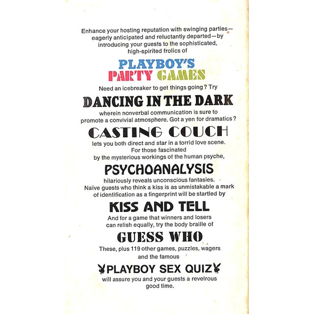 [182] pp. Playboy Press 1969 First Edition 7" x 4 1/8" Illustrations by Laura Green