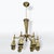 Brass Chandelier attributed to Dagobert Peche, 1915 For Sale - Image 3 of 8