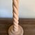 Late 20th Century Vintage Raw Light Wood Barley Twist Rope Tall Buffet Lamp For Sale - Image 5 of 10