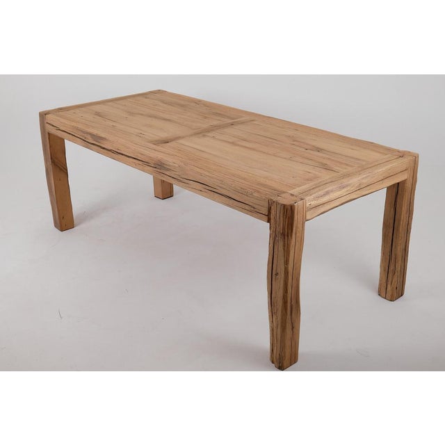 Wood Reclaimed Oak 79-Inch Dining Table by Logniture For Sale - Image 7 of 18