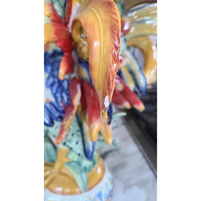 Last Chance!Vintage Fitz and Floyd Ricamo Collection Kitchen Rooster Figure For Sale - Image 9 of 13