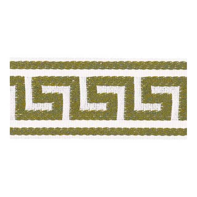 SAMPLE - Schumacher Ganton Tape Indoor/Outdoor In Green For Sale