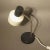 Gray and White Metal Table Lamp, 1950s For Sale - Image 4 of 6