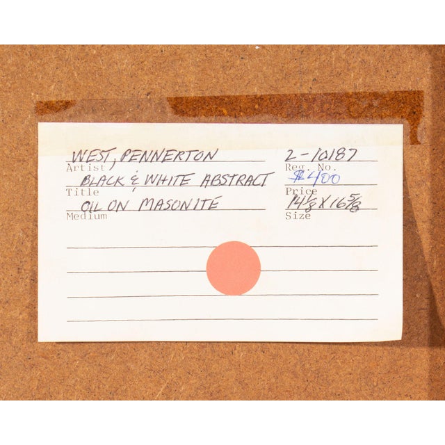 Oil on Board Abstract Painting by Pennerton West For Sale - Image 9 of 9