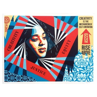 Shepard Fairey (Obey), Creativity, Equity, Justice, Screenprint For Sale