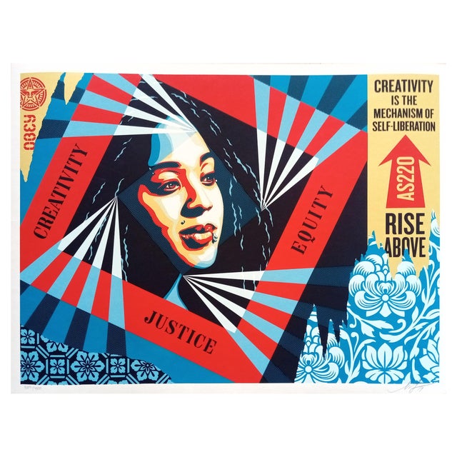 Shepard Fairey (Obey), Creativity, Equity, Justice, Screenprint For Sale