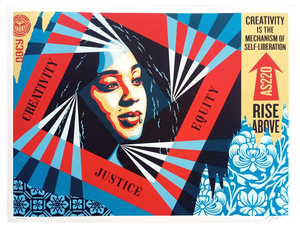 Shepard Fairey (Obey), Creativity, Equity, Justice, Screenprint