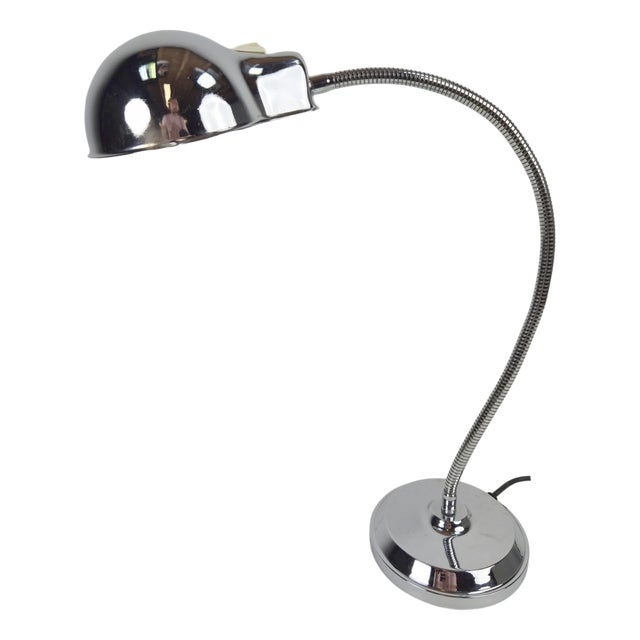Chrome Table Lamp with Flexible Shade, 1950s For Sale