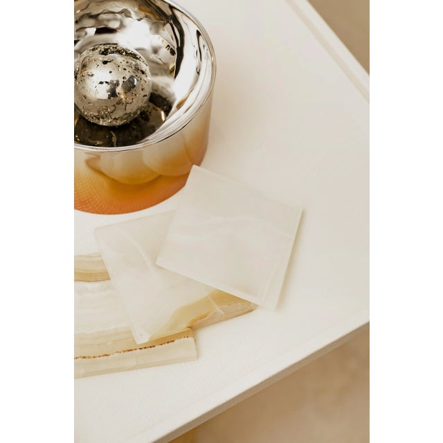 Silver domed bowl with ombre detail. Due to the natural handcrafted materials used, variation in size, shape, and color...