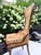 Hollywood Regency Pair of Vintage Hollywood Regency High-Back Accent Chairs – 1960s Gold Velvet For Sale - Image 3 of 8