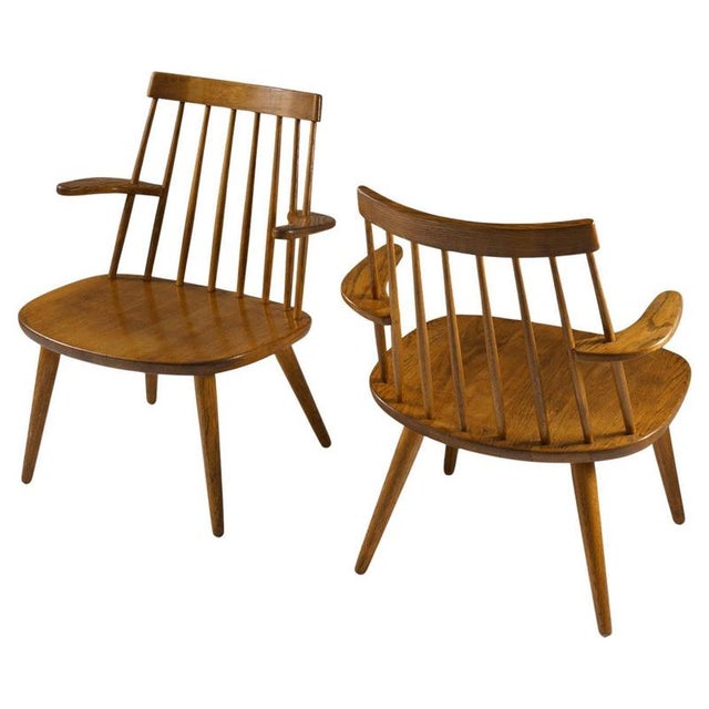 Mid-Century Scandinavian Sibbo Armchairs attributed to Yngve Ekström, 1950s, Set of 2 For Sale - Image 11 of 11