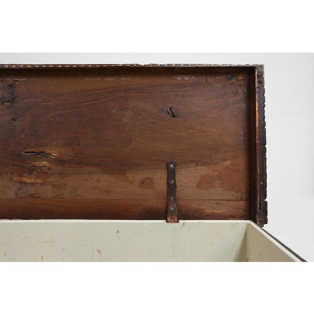 Venetian Carved and Polychroom Oak Chest For Sale - Image 13 of 18