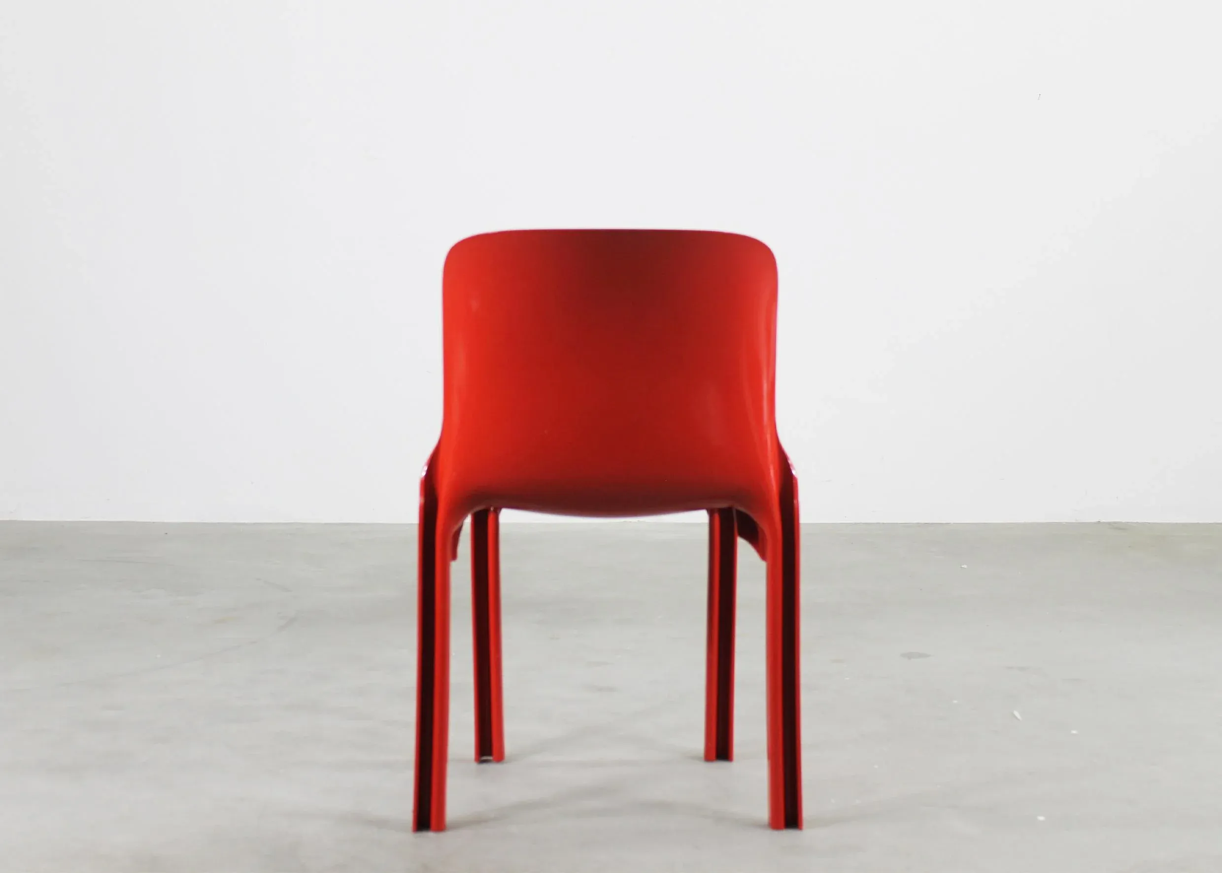その他 Heller Selene Vico Magisteretti Italy Red Selene Chairs by Vico Magistretti for Heller, 2002s, Set of 9