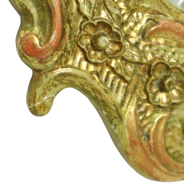 Large Swedish Rococo Style Gold Leaf-Gilded Mirror For Sale - Image 12 of 18