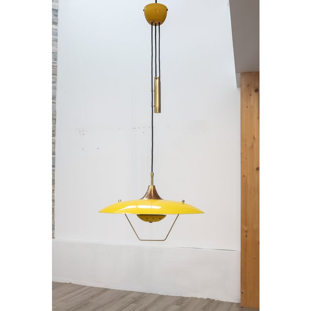 Saliscendi Counterweight Pendant Lamp, Italy, 1950s For Sale - Image 17 of 17