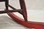 Red Antique American Primitive Spindle Back Small Child's Rocker Rocking Chair For Sale - Image 8 of 12