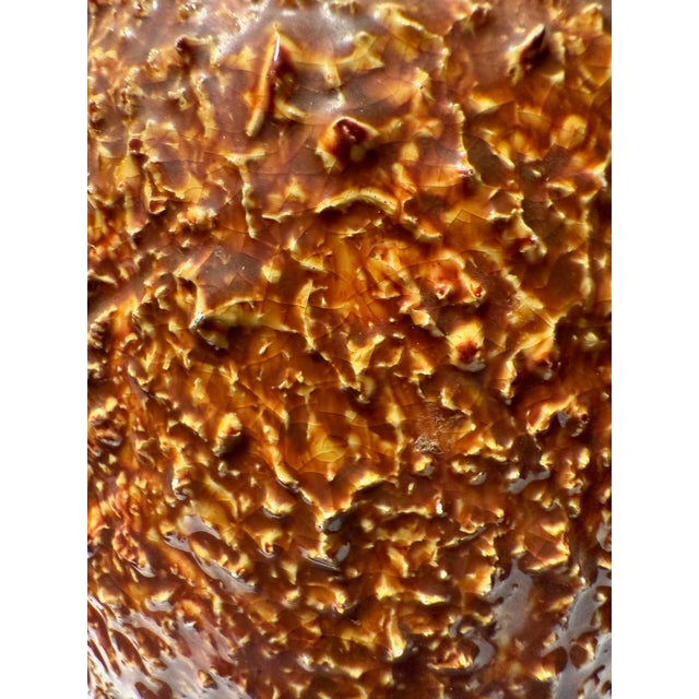 Mid-Century Modern 1970s Rust Studio Pottery Vase For Sale - Image 3 of 5