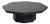 Brutalist Octagonal Coffee Table in Black Stone-Look Resin, 1970s For Sale